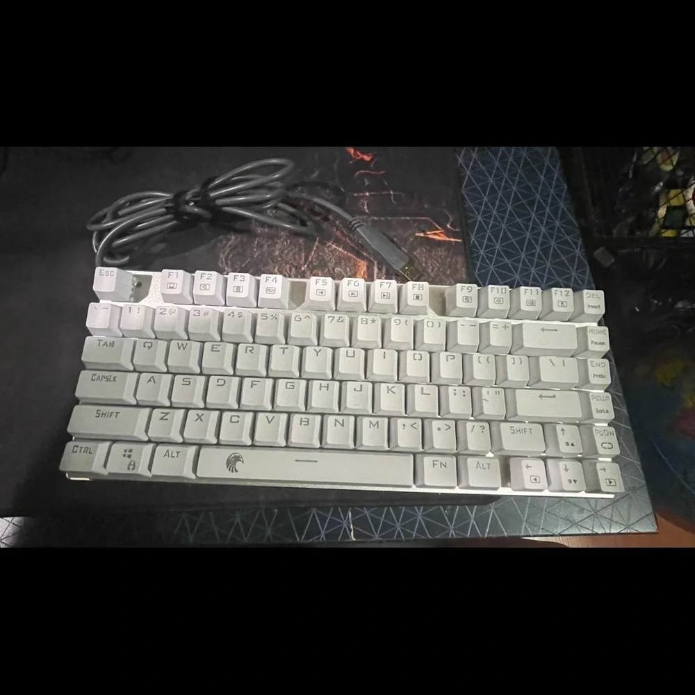 E-YOOSO rainbow led keyboard blue switches